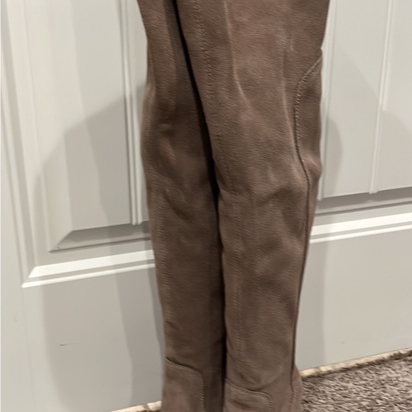 Kelsi dagger grey over the knee wide calf boots - Picture 2 of 5